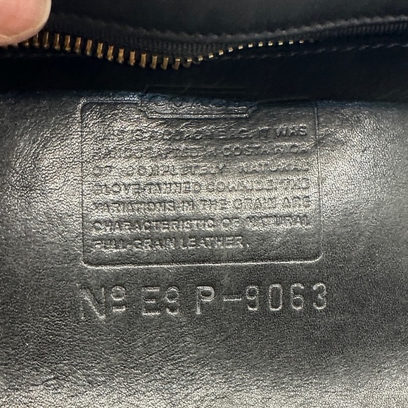 Vintage Coach Legacy Satchel 9063 Black Leather Convertible Bag - Picture 11 of 11